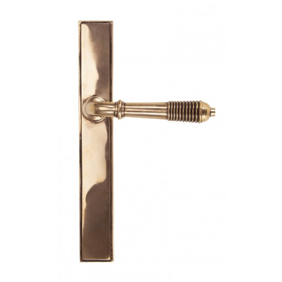 From the Anvil Reeded Slimline Sprung Lever Latch Set