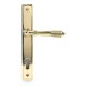 From the Anvil Reeded Slimline Sprung Lever Espag. Lock Set