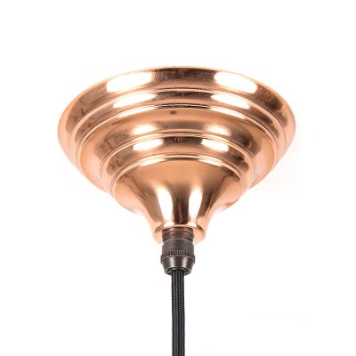 From the Anvil Brindley Pendant Hammered Copper Ceiling Light