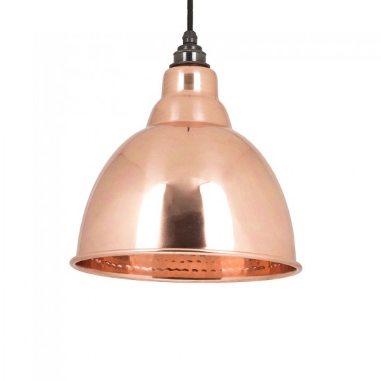 From the Anvil Brindley Pendant Hammered Copper Ceiling Light