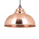 From the Anvil Harborne Pendant Hammered Copper Ceiling Light