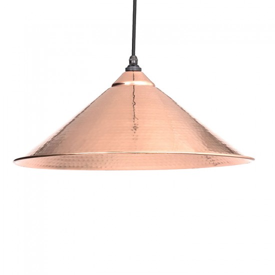 From the Anvil Yardley Pendant Hammered Copper Ceiling Light