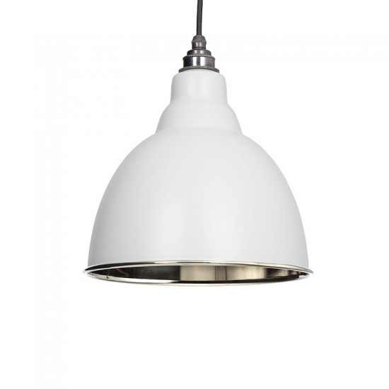 From the Anvil Brindley Pendant Smooth Nickel Ceiling Light