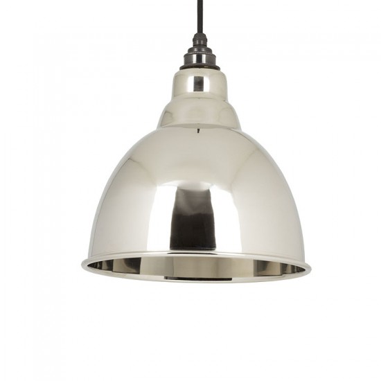 From the Anvil Brindley Pendant Smooth Nickel Ceiling Light