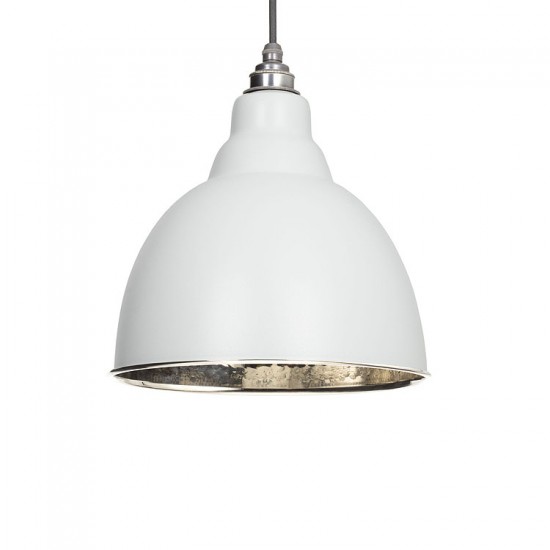 From the Anvil Brindley Pendant Hammered Nickel Ceiling Light