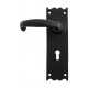 From the Anvil Cast Cottage Lever Handle in Black