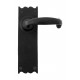 From the Anvil Cast Cottage Lever Handle in Black