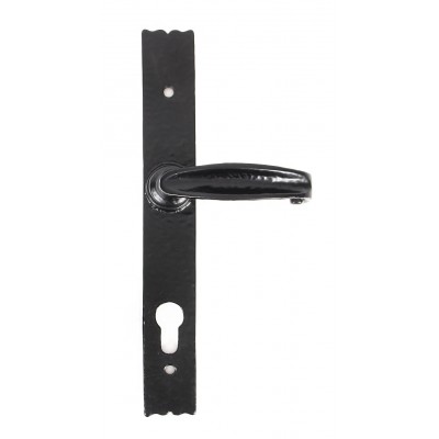 From the Anvil Cast Cottage Lever Espag. Lock Set in Black Antique