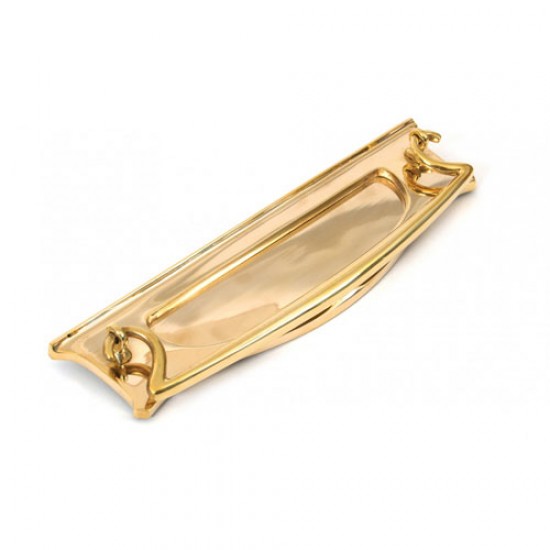 From the Anvil 83545 Art Deco Letterplate in Polished Brass