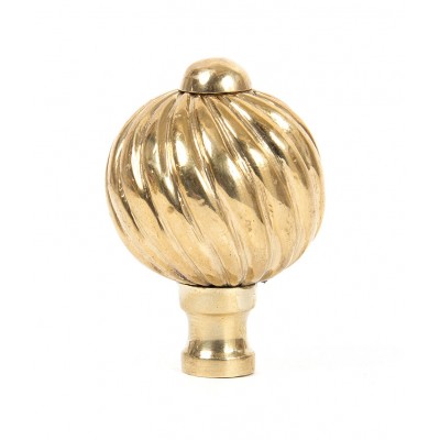 From the Anvil Spiral Cabinet Knob - Small in Polished Brass