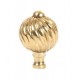 From the Anvil Spiral Cabinet Knob - Small in Polished Brass