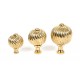 From the Anvil Spiral Cabinet Knob - Small in Polished Brass