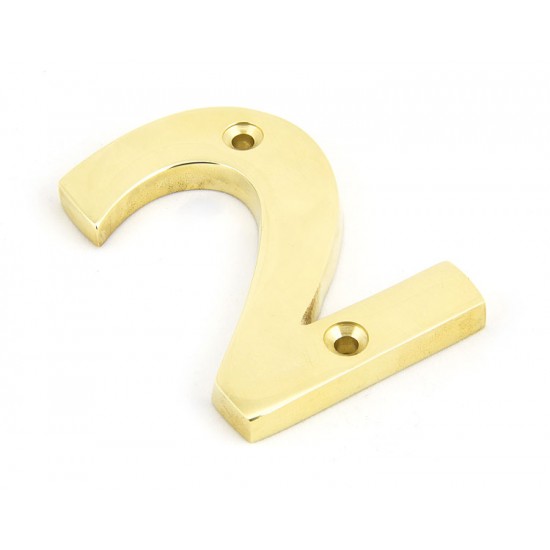 From the Anvil Numerals 0-9 in Polished Brass