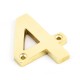 From the Anvil Numerals 0-9 in Polished Brass