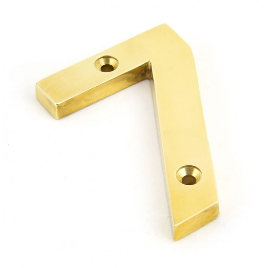 From the Anvil Numerals 0-9 in Polished Brass