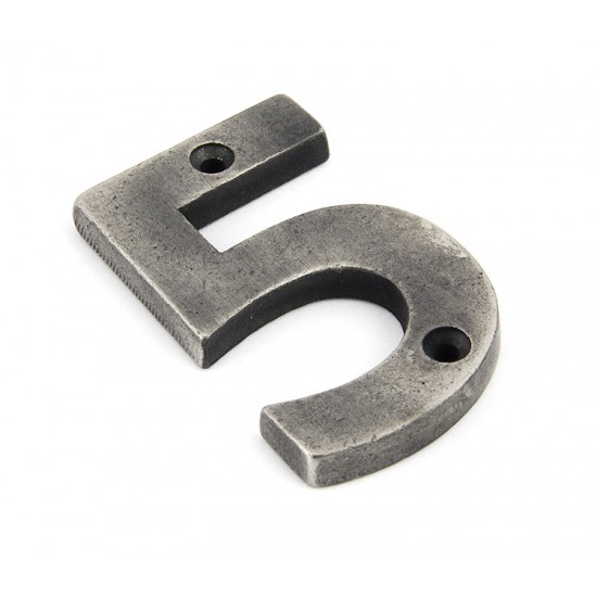 From the Anvil Numerals 0-9 in Antique Pewter