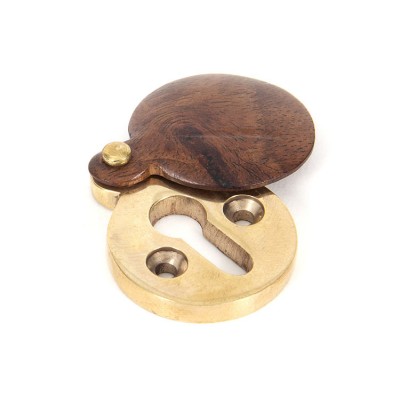 From the Anvil Round Wooden Covered Escutcheon