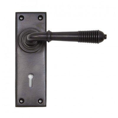 From the Anvil Reeded Lever Lock Set