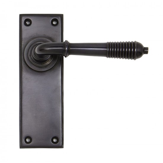 From the Anvil Reeded Lever Latch Set