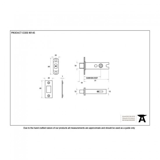 From the Anvil 3" Heavy Duty Deadbolt