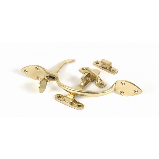 From the Anvil Cast Suffolk Thumb Latch Set - Polished Brass