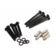 From the Anvil 91793 Sliding Door Hardware Kit 80kg - (2m Track) in Black