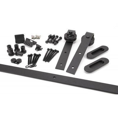 From the Anvil 91793 Sliding Door Hardware Kit 80kg - (2m Track) in Black