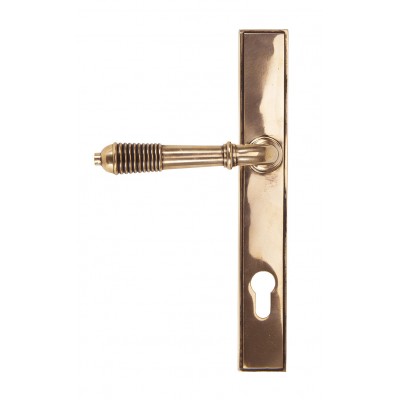 From the Anvil Reeded Slimline Sprung Lever Espag. Lock Set