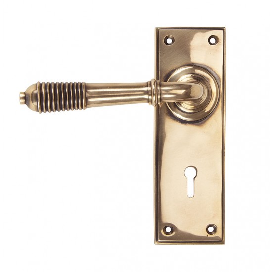 From the Anvil Reeded Lever Lock Set