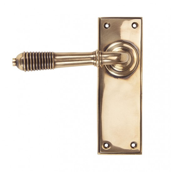 From the Anvil Reeded Lever Latch Set