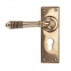 From the Anvil Reeded Lever Euro Lock Set