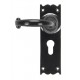 From the Anvil Cast Cottage Lever Handle in Black