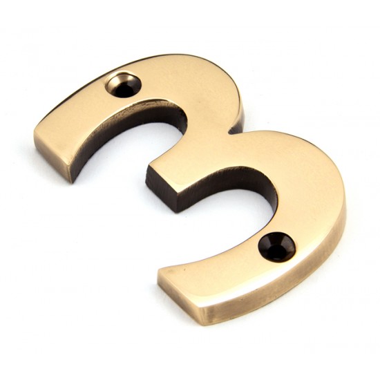 From the Anvil Numerals 0-9 in Polished Bronze