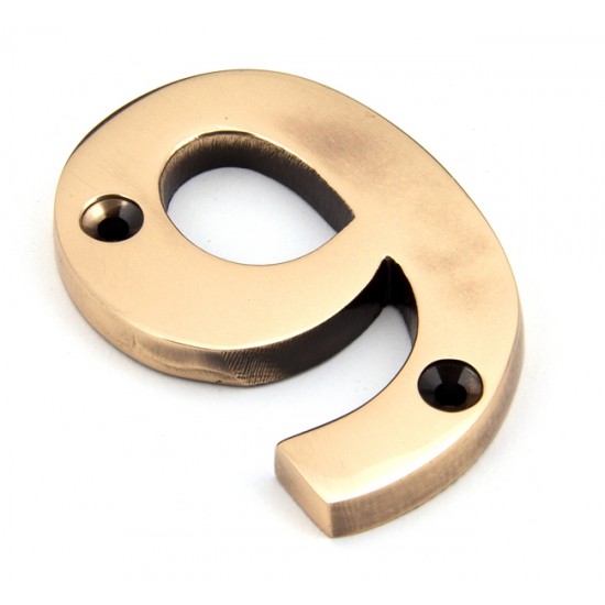 From the Anvil Numerals 0-9 in Polished Bronze