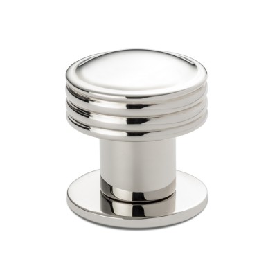 Art Deco Round Fluted Cabinet Knob