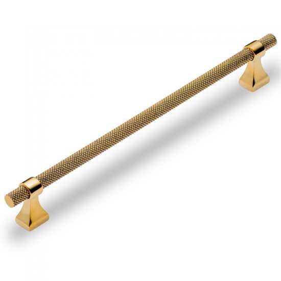 Knurled Round T Bar Cabinet Pull Handle with Shaped Stems