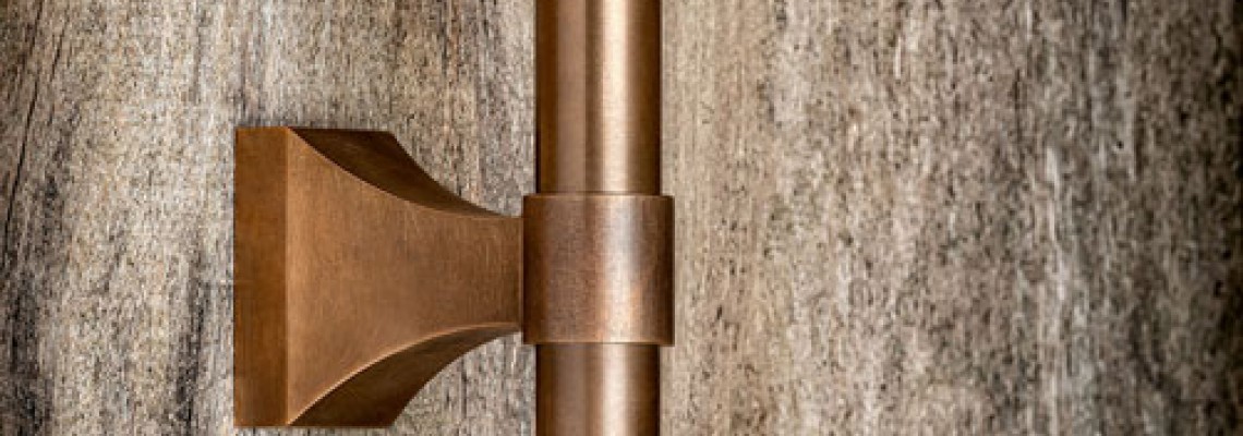 Solid Bronze Chunky T Bar Pull Handle