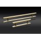 Deco End T bar Cabinet Pull on backplate