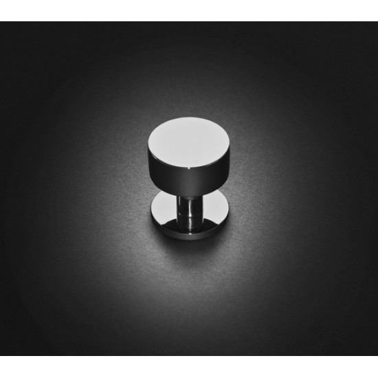 Pair of Modern Round Mortice Door Knobs