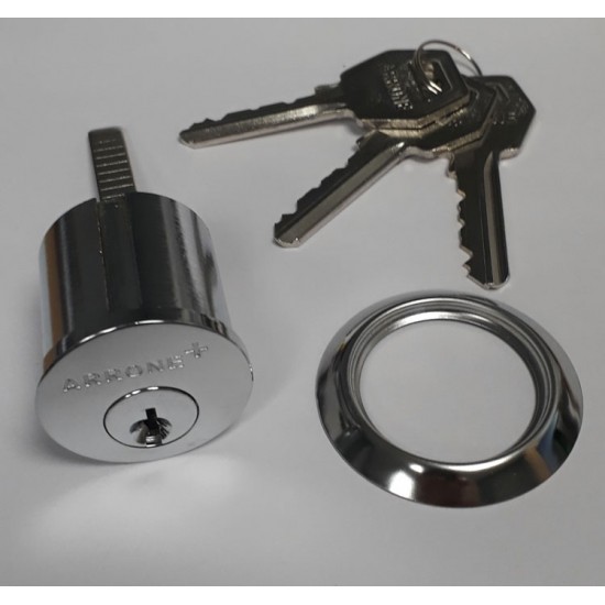 Replacement Rim Cylinder Lock Polished Chrome by Arrone Hoppe