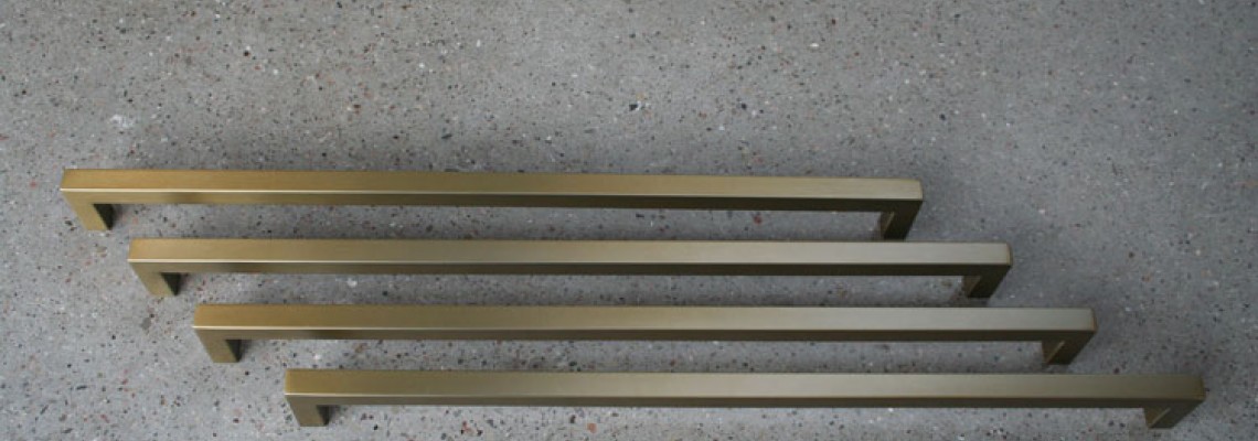 Satin Brass Pull Handles