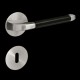 Plan-Design by Karcher Kent EPL96 Door Lever Handle on a Flush Rose with Leather Handle