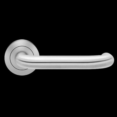 Karcher Design Crete ER27 Door Lever Handle on a Round Rose