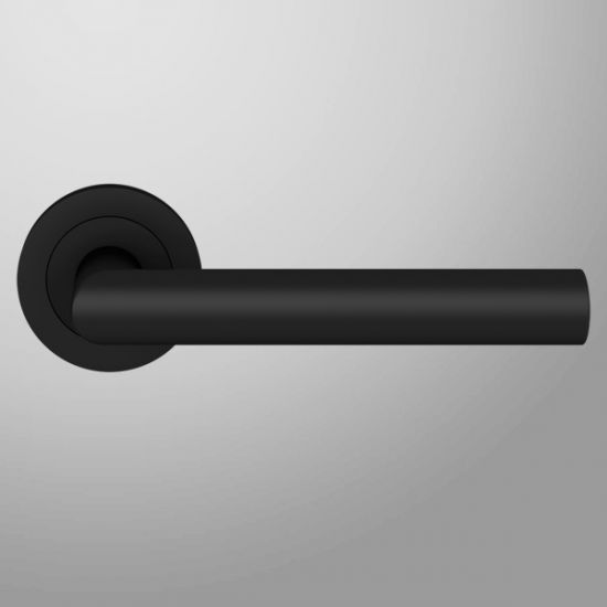 Karcher Design Rhodos ER28 Door Lever Handle on a Round Rose