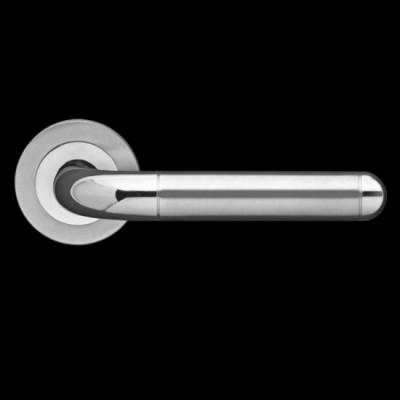 Karcher Design Lignano ER35 Door Lever Handle on a Round Rose