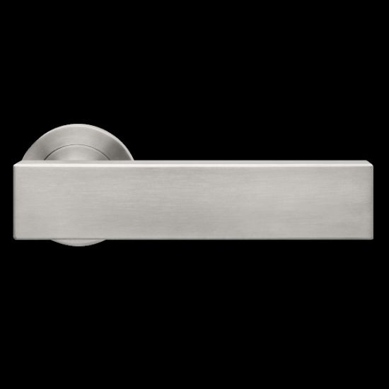 Karcher Design Milano ER52 Door Lever Handle on a Round Rose