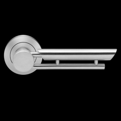 Karcher Design Toronto ER71 Door Lever Handle on a Round Rose