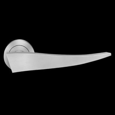 Karcher Design Miami ER85 Door Lever Handle on a Round Rose