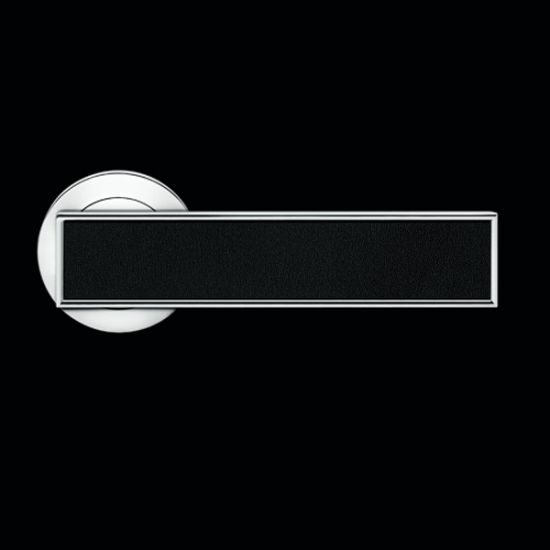 Karcher Design Torino R53 Door Handle on a Round Rose - Chrome