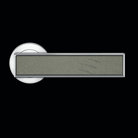 Karcher Design Torino R53 Door Handle on a Round Rose - Chrome